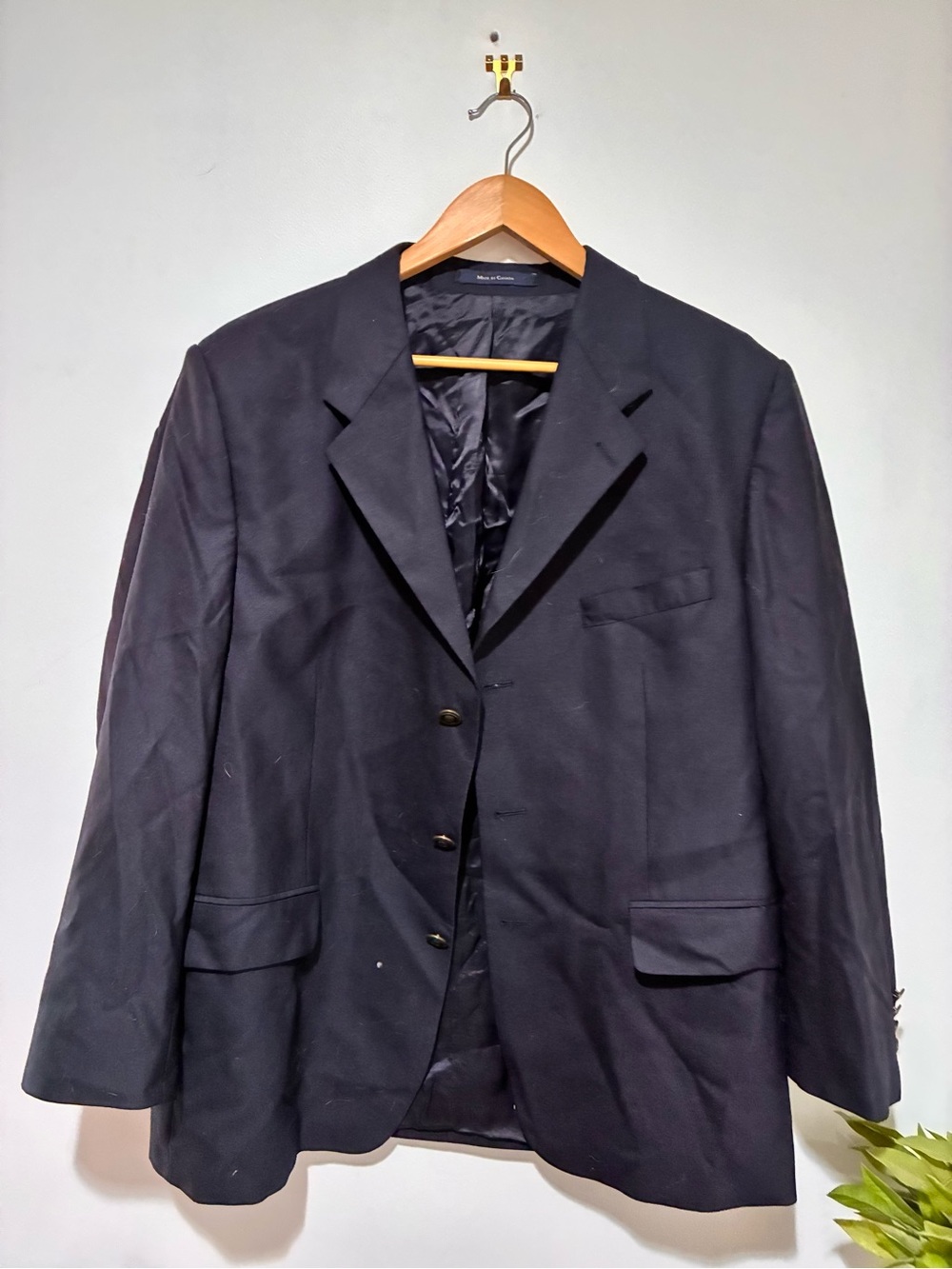 Franco Tassi x Gage | Men's Navy Single-Breasted Blazer pure wool Canada
